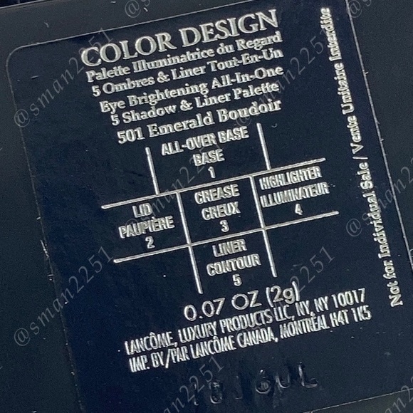 💛NEW!💛Lancôme 501 Emerald Boudoir Color Design Eyeshadow Palette NEW! - Picture 10 of 11